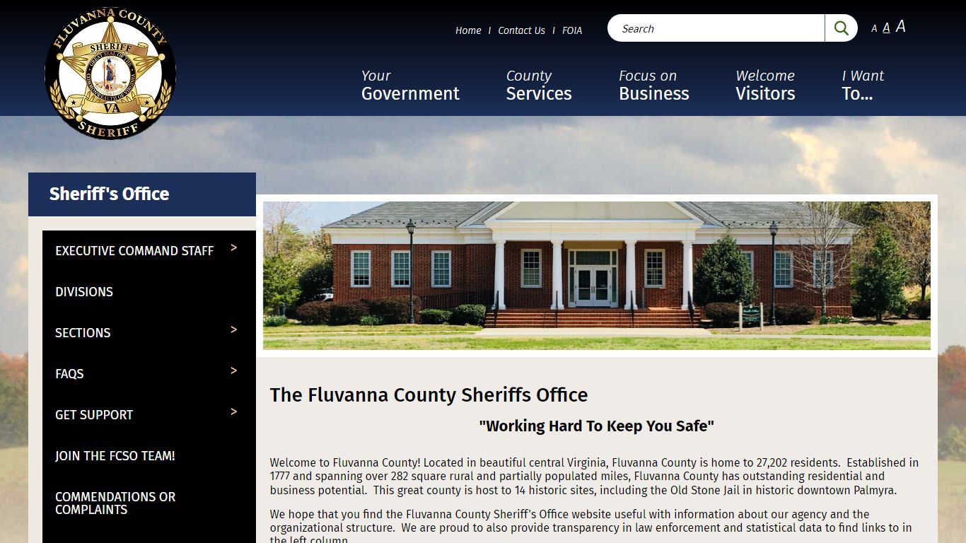 The Fluvanna County Sheriffs Office